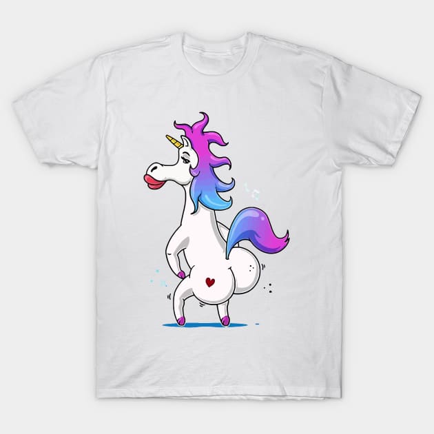 Twerking Unicorn T-Shirt by pepesri